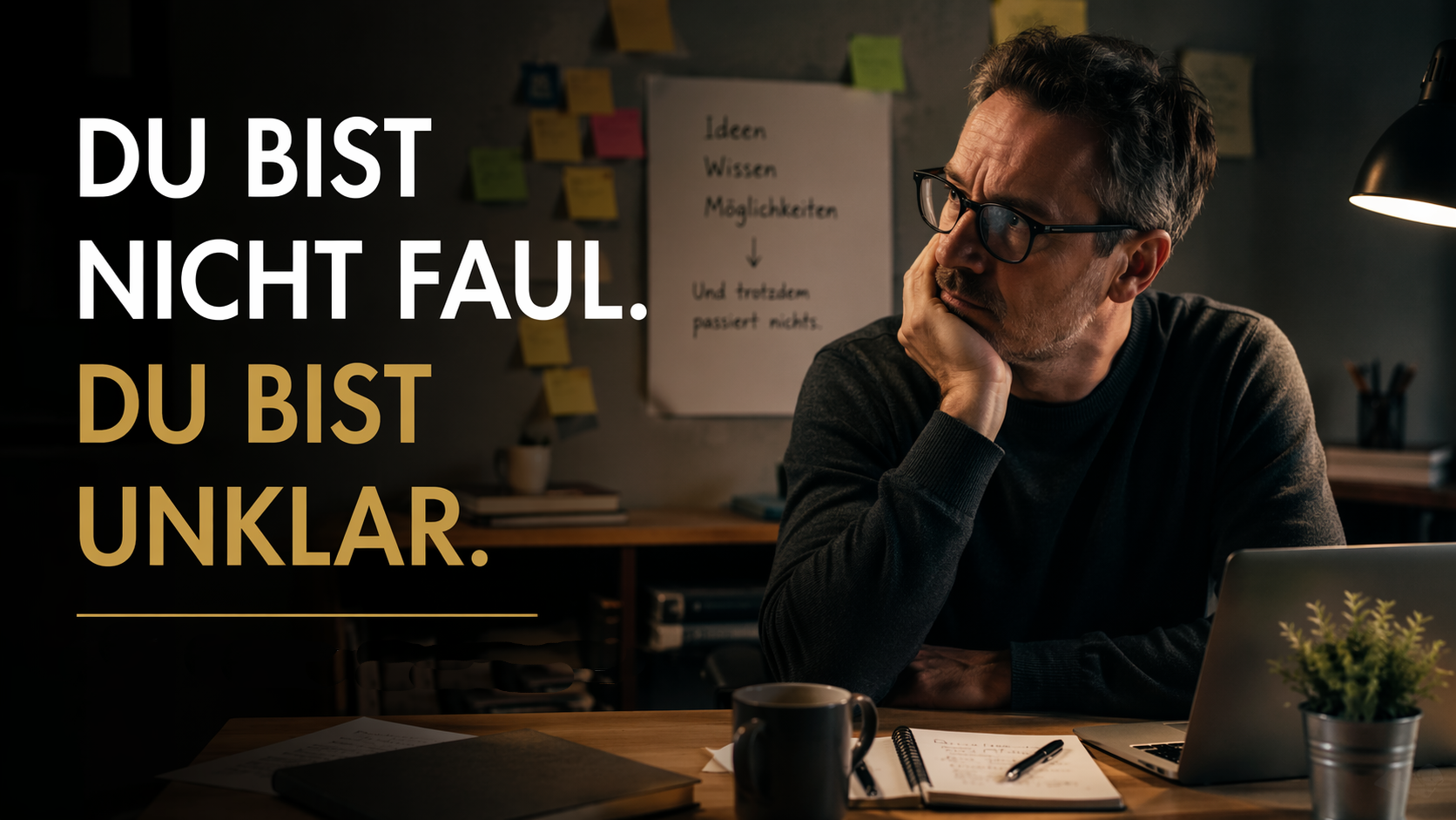 Klarheit statt Faulheit: Warum du nicht faul bist, sondern unklar