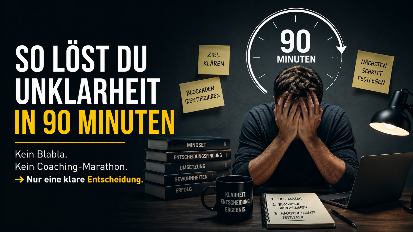 Unklarheit lösen in 90 Minuten – klare Entscheidung treffen